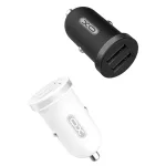 Autós töltő - USB-A + USB-C kábel - 2.1A - fehér - XO-TZ08