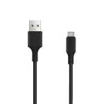 Autós tölto - USB-A + USB-C 1m - fekete - Setty