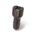 Autós adapter - 2x USB-A - fekete - 3A - Setty