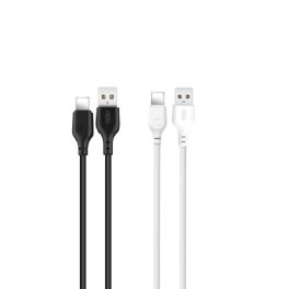   Adatkábel - 1M - USB-A - Lightning  1,0 m 2,1A - fekete - XO NB103