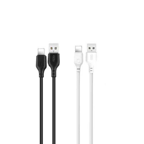 Adatkábel - 1M - USB-A - Lightning  1,0 m 2,1A - fekete - XO NB103