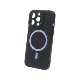 iPhone15 Pro - Hátlapi tok MagSafe - Fekete - Silicon case