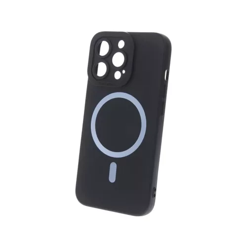 iPhone15 Pro - Hátlapi tok MagSafe - Fekete - Silicon case