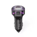 FM transmitter -  1xUSB-A 1xUSB-C 3,1A - fekete - XO  BCC12