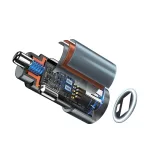 Autós adapter - 38W - USB-A, USB-C - ezüst - BWOO BO-CC73
