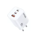 Hálózati adapter - 65W - 2xUSB-C, USB-A - fehér - BWOO CDA147PD