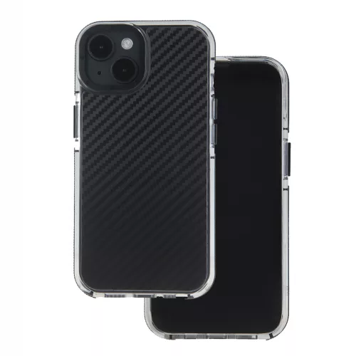 Acrylic Carbon tok - iPhone 12 / 12 Pro black (fekete)