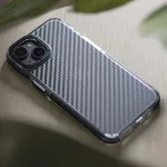 Acrylic Carbon tok - iPhone 12 / 12 Pro black (fekete)