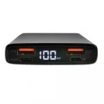 Powerbank - 10000 mAh - ezüst - Qualo 