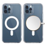 iPhone14 Pro Max - Hátlapi tok MagSafe - átlátszó - Szilikon 1.5mm