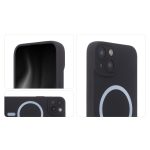 iPhone16 Plus - Hátlap tok MagSafe - fekete - Soft