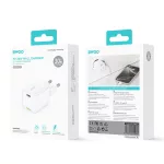 Hálózati adapter - 30W - USB-C - fehér - BWOO GaN PD
