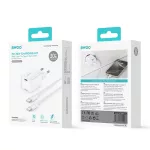 Hálózati töltő - 30W - USB-C + Type-c - fehér - BWOO GaN PD