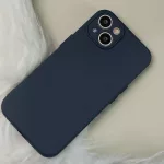Szilikon Box tok - iPhone 17 Pro dark blue (kék)
