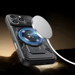 iPhone16 - Hátlapi tok MagSafe - fekete - Defender Armor Mag