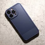 iPhone11 - Hátlapi tok - kék - Simple Carbon