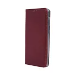 Samsung S26 Plus - Notesz tok - bordó - Smart Magnetic
