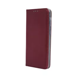 Samsung S26 Plus - Notesz tok - bordó - Smart Magnetic