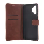 Samsung S26 Plus - Notesz tok - barna - Smart Velvet