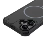 iPhone16 - Hátlapi tok Magsafe - fekete - Defender 2in1 