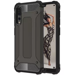   Huawei P20 Pro - Hátlap tok - fekete - Techsuit Hybrid Armor