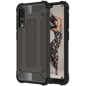 Techsuit - Hybrid Armor tok- Huawei P20 Pro - Black (fekete)
