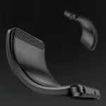 Techsuit - Hátlap tok - Carbon Szilikon - Samsung Galaxy A34 5G - Black (fekete)