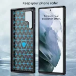 Techsuit - Hátlap tok - Carbon Szilikon - Samsung Galaxy A34 5G - Black (fekete)