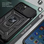 iPhone13 - Hátlap tok - fekete - Techsuit CamShield