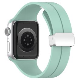   Techsuit - Watchband (W011) - Apple Watch 1/2/3/4/5/6/7/8/9/10/SE/SE 2 (38/40/41/42mm) - Teal Green (zöld)