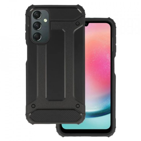 Techsuit - Hátlap tok - Hybrid Armor - Samsung Galaxy A25 5G - Black (fekete)