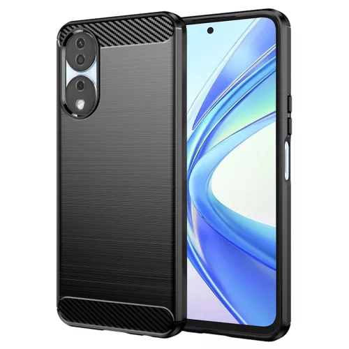 Honor X7b / X7b 5G / 90 SMART - Hátlap tok - fekete - Techsuit Carbon Silic