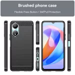 Honor X7b / X7b 5G / 90 SMART - Hátlap tok - fekete - Techsuit Carbon Silic