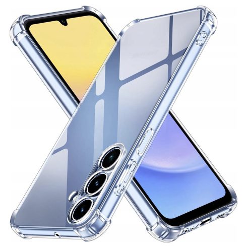 Techsuit - Hátlap tok - Shockproof Clear Szilikon - Samsung Galaxy A15 4G / A15 5G - (átlátszó)