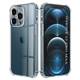   iPhone12 Pro Max - Hátlap tok - átlátszó - Techsuit Shockproof