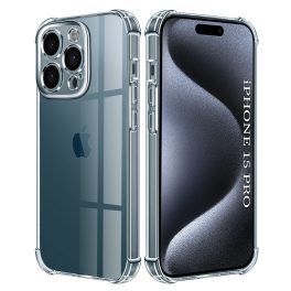   iPhone15 Pro - Hátlap tok - átlátszó - Techsuit Shockproof