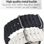 Óraszíj - Apple Watch (42/44/45/46/49mm) - kék - Watchband(W038) - Techsuit