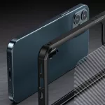 iPhone12 / 12 Pro - Hátlap tok - fekete - carbon - CarbonFuse