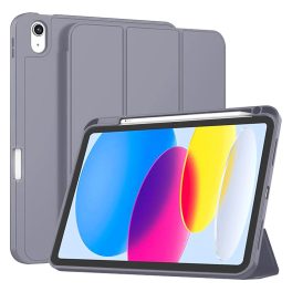   Techsuit - Flex Trifold (with Pencil Holder) - iPad 10 (2022) 10.9 / 11 (2025) - Purple (lila)