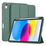 Tablet - iPad 10 (2022) 10.9 / 11 (2025) - Notesz tok - zöld - ceruzatartóv