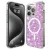 iPhone15 Pro - Hátlap tok MagSafe - magenta - csillámos - Techsuit Sparkly