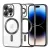 iPhone14 Pro - Hátlap tok MagSafe - fekete - Techsuit Luxury Crystal