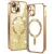iPhone14 Plus - Hátlap tok MagSafe - arany - Techsuit Luxury Glitter