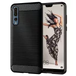 Techsuit - Carbon Silicone tok - Huawei P20 Pro - Black (fekete)
