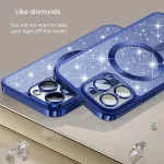 Techsuit - Luxury Glitter MagSafe tok - iPhone 15 - Gold (arany)