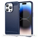Techsuit - Hátlap tok - Carbon Szilikon - Samsung Galaxy A34 5G - Blue (kék)