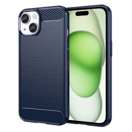 iPhone15 - Hátlap tok - kék - Techsuit Carbon