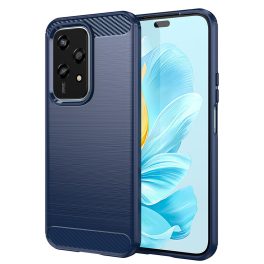   Honor 200 Lite - Hátlap tok - kék - carbon - Techsuit Carbon