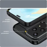 Honor 200 Lite - Hátlap tok - kék - carbon - Techsuit Carbon