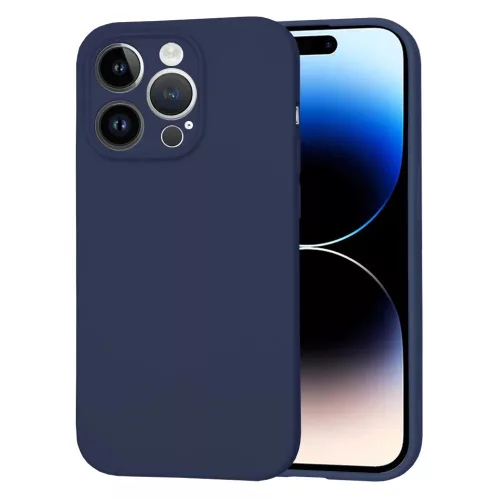 iPhone14 Pro - Hátlap tok - sötétkék - Techsuit SoftFlex
